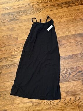 Sol Angeles Black Spaghetti Strap Maxi Dress